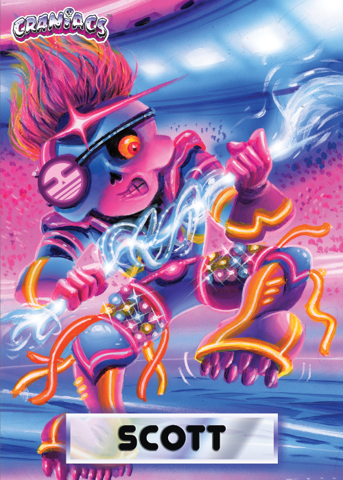 Craniacs Trading Cards blaster box, 20 box case