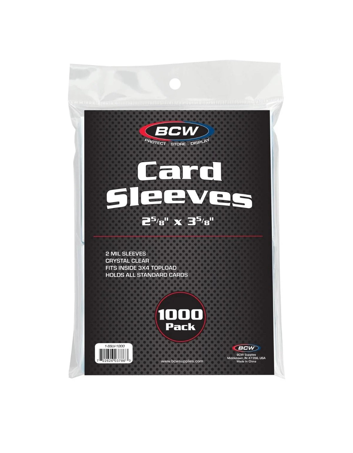 Standard Card Sleeves - 1000 Pack