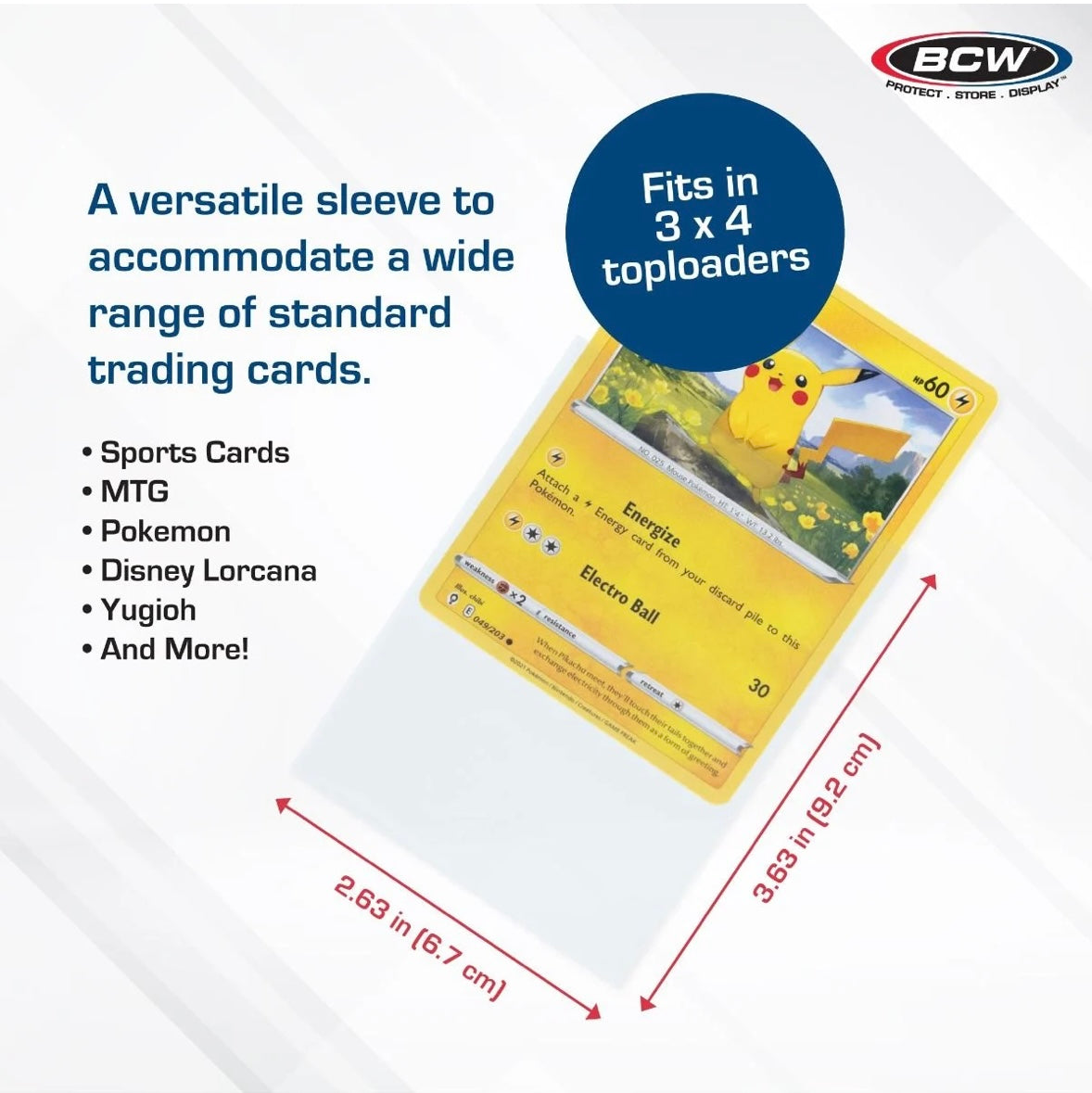 Standard Card Sleeves - 1000 Pack