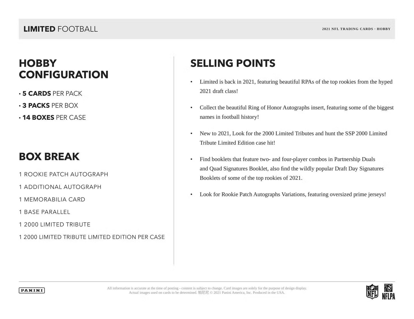 2021 Panini Limited