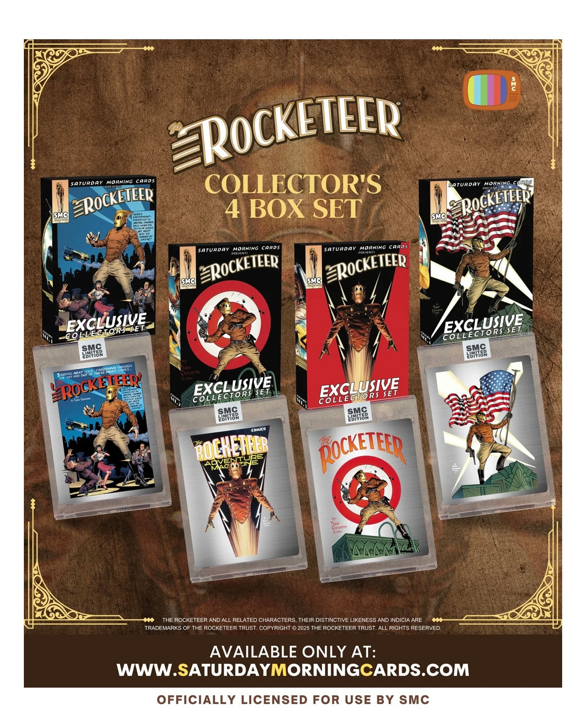 SMC Rocketeer Dave Stevens Collectors Set SDCC Exclusive (4 card box set)