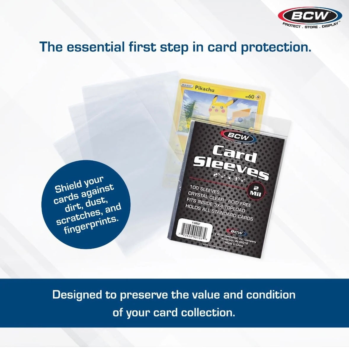 Standard Card Sleeves - 1000 Pack