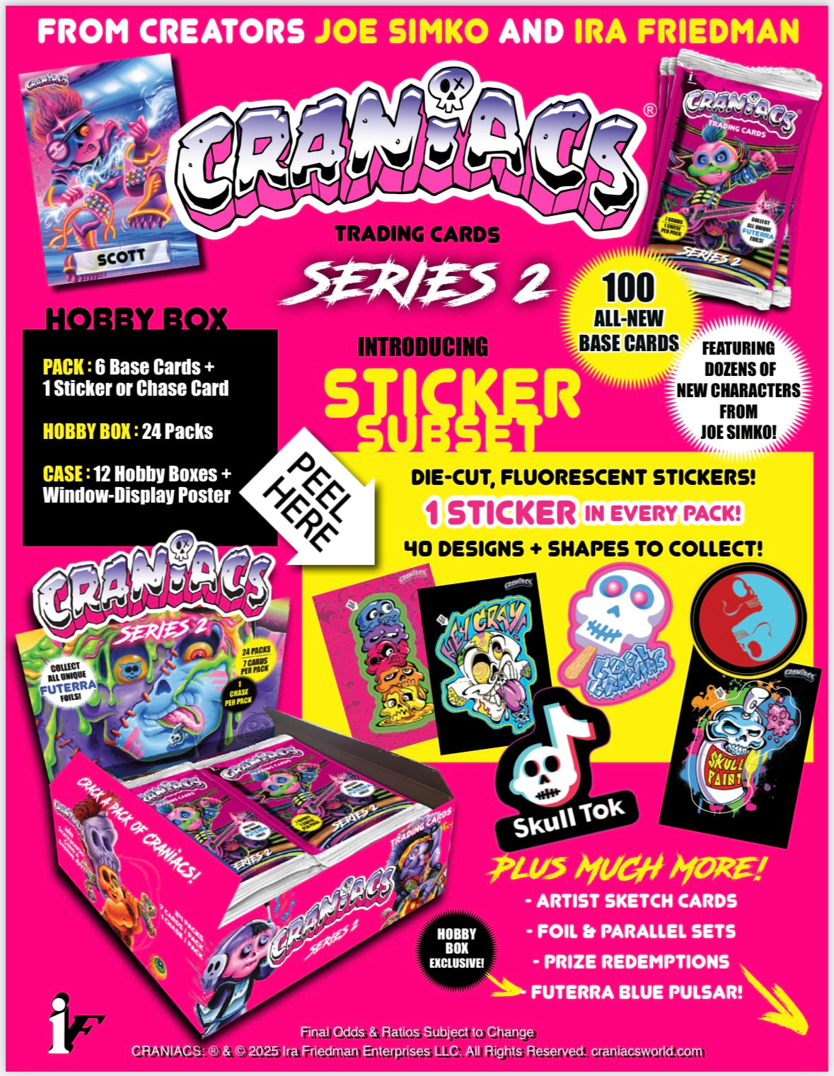 Break 25041- Craniacs Series 2 break, 2 hobby box & 2 Blaster