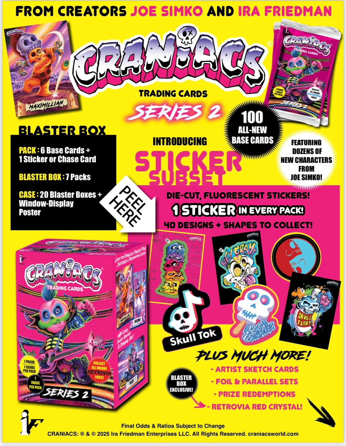 Break 25041- Craniacs Series 2 break, 2 hobby box & 2 Blaster