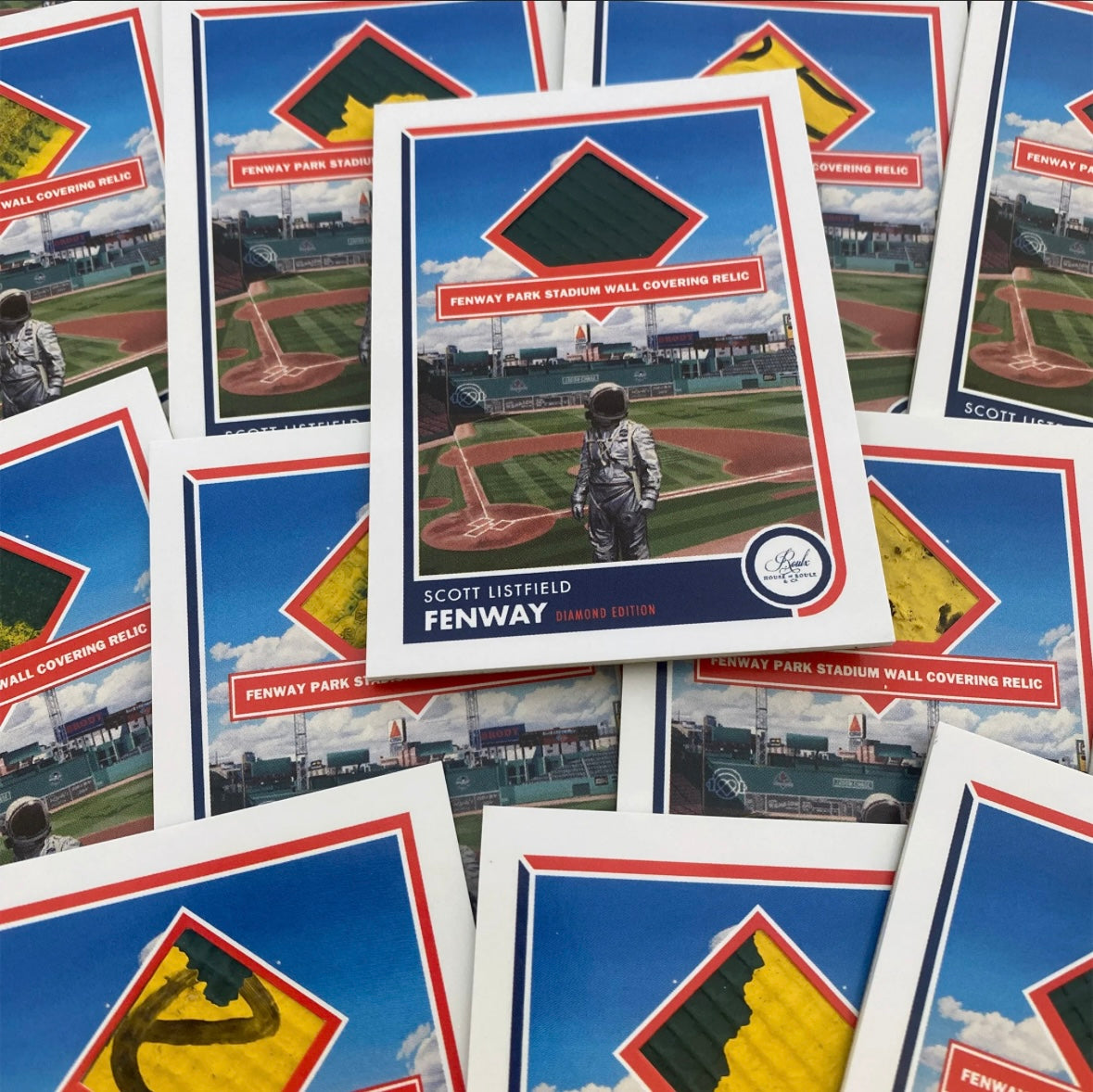 Scott Listfield “Fenway” Diamond Edition trading cards