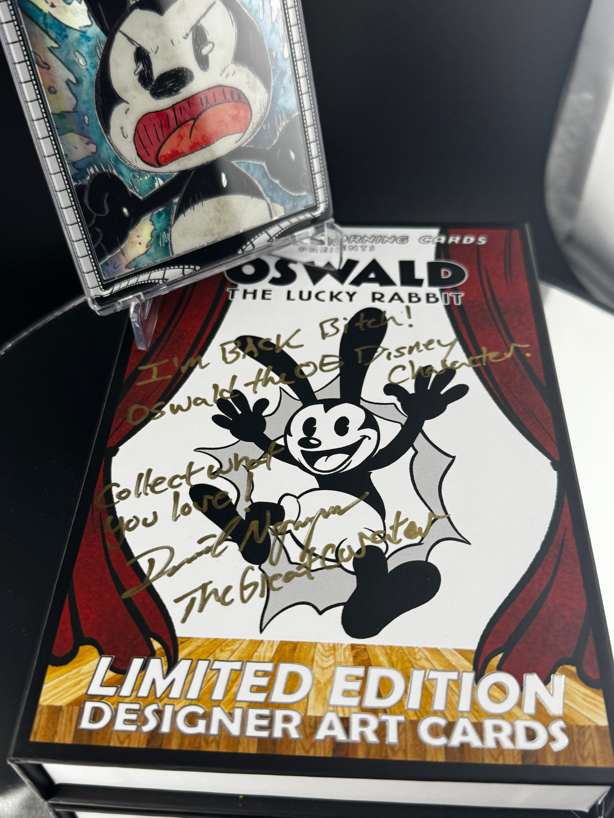 SMC- Oswald the Lucky Rabbit, Ice Bath 58/100 silver. Founder inscribe box. 1/1