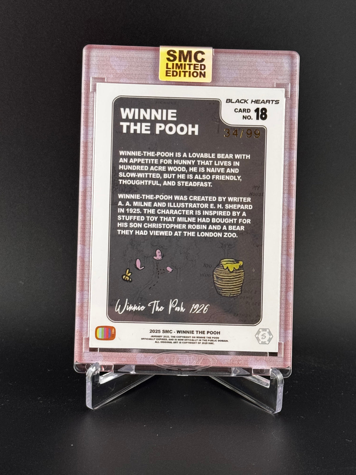 SMC- Winnie the Pooh, 2025 February exclusive, black hearts 34/99
