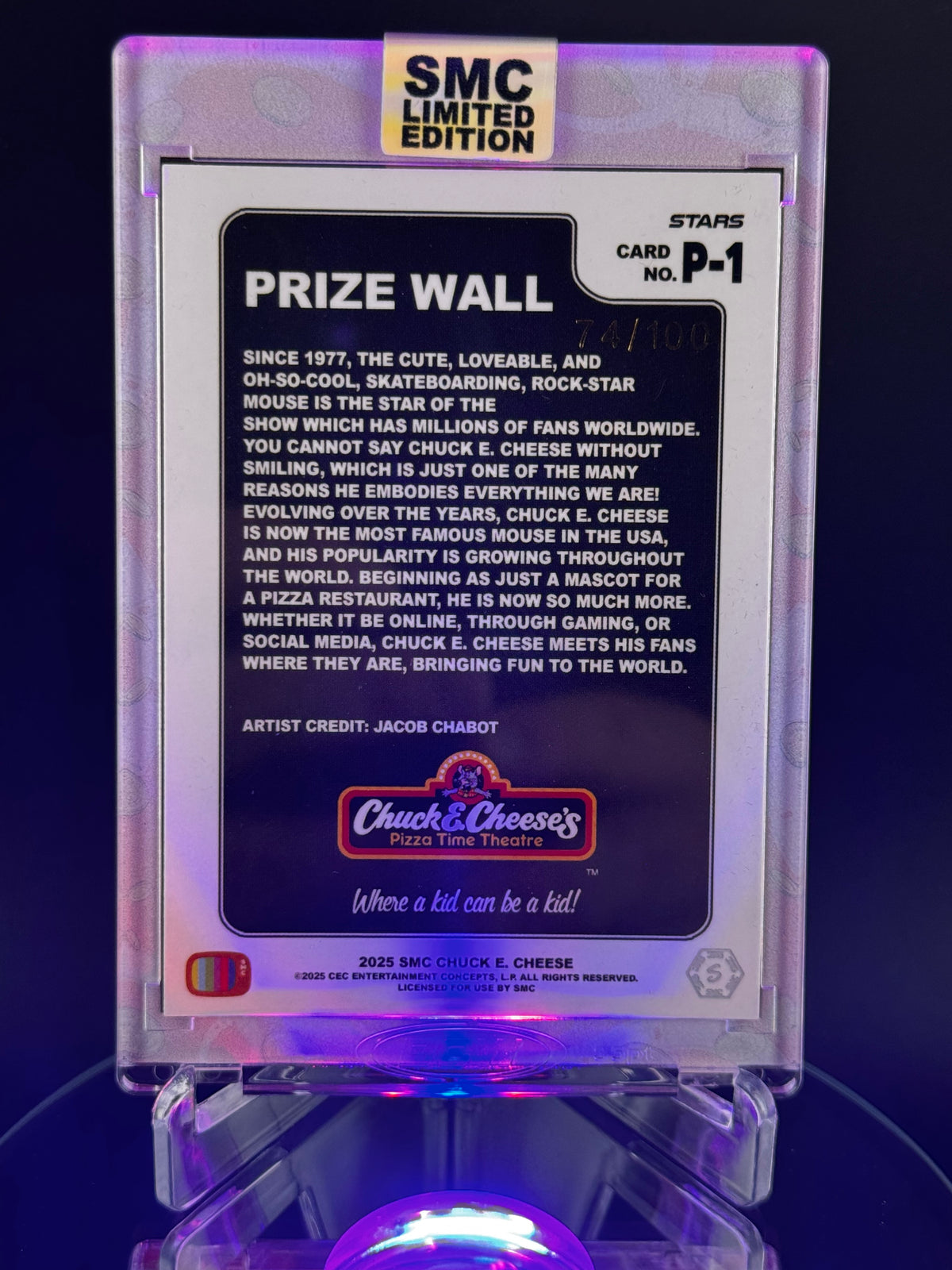 SMC- Chuck E. Cheese’s, Prize Wall 74/100 stars