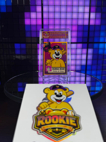 Kickstradomis- 1/1 Bubba Bear rookie card. Helm & Sons x Kicks, Ventura County Fair 2026. Prismatic.