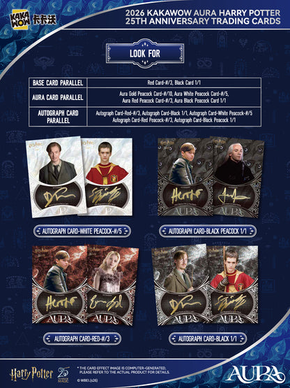 2026 Kakawow Aura Harry Potter 25th Anniversary Trading Cards