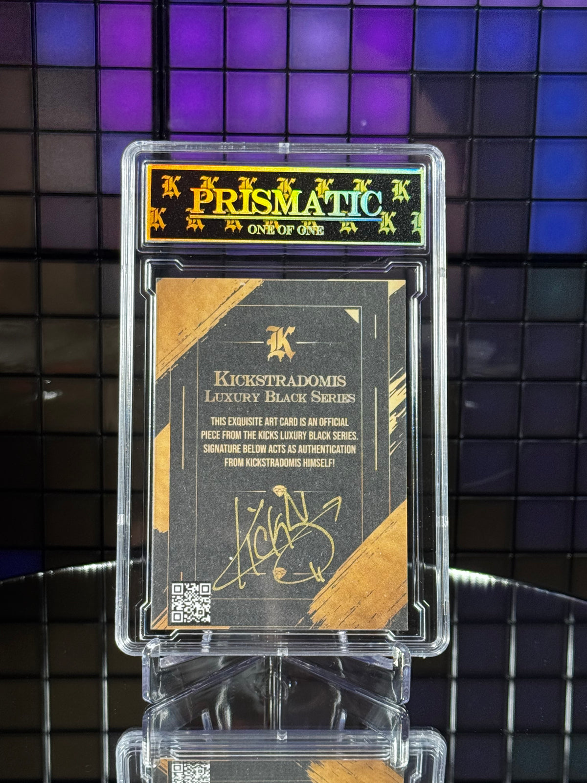 Kickstradomis- 1/1 Special Collab Series, Helm & Sons x Kicks, Ventura County Fair. Prismatic.