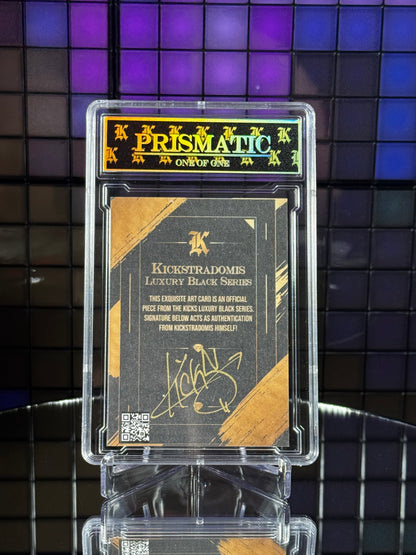 Kickstradomis- 1/1 Special Collab Series, Helm & Sons x Kicks, Ventura County Fair. Prismatic.