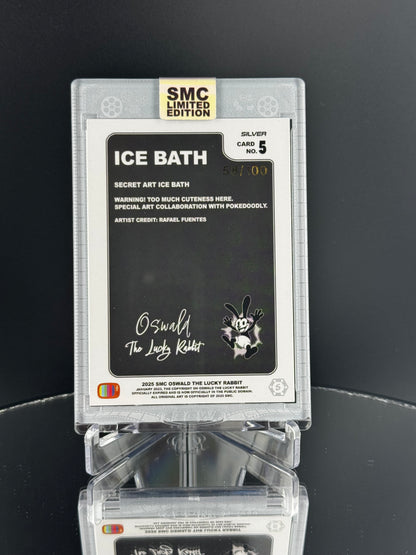 SMC- Oswald the Lucky Rabbit, Ice Bath 58/100 silver. Founder inscribe box. 1/1