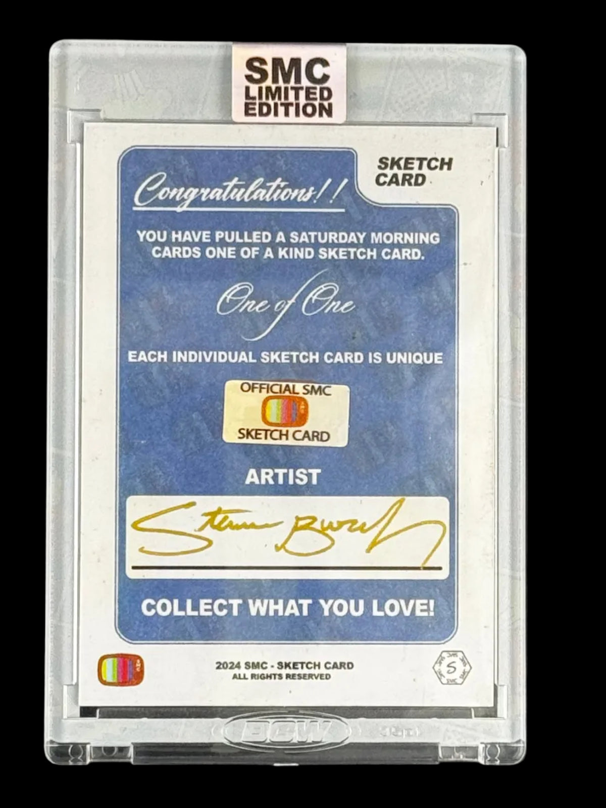 SMC- Stan Lee, 1/1 sketch card. Steven Burch