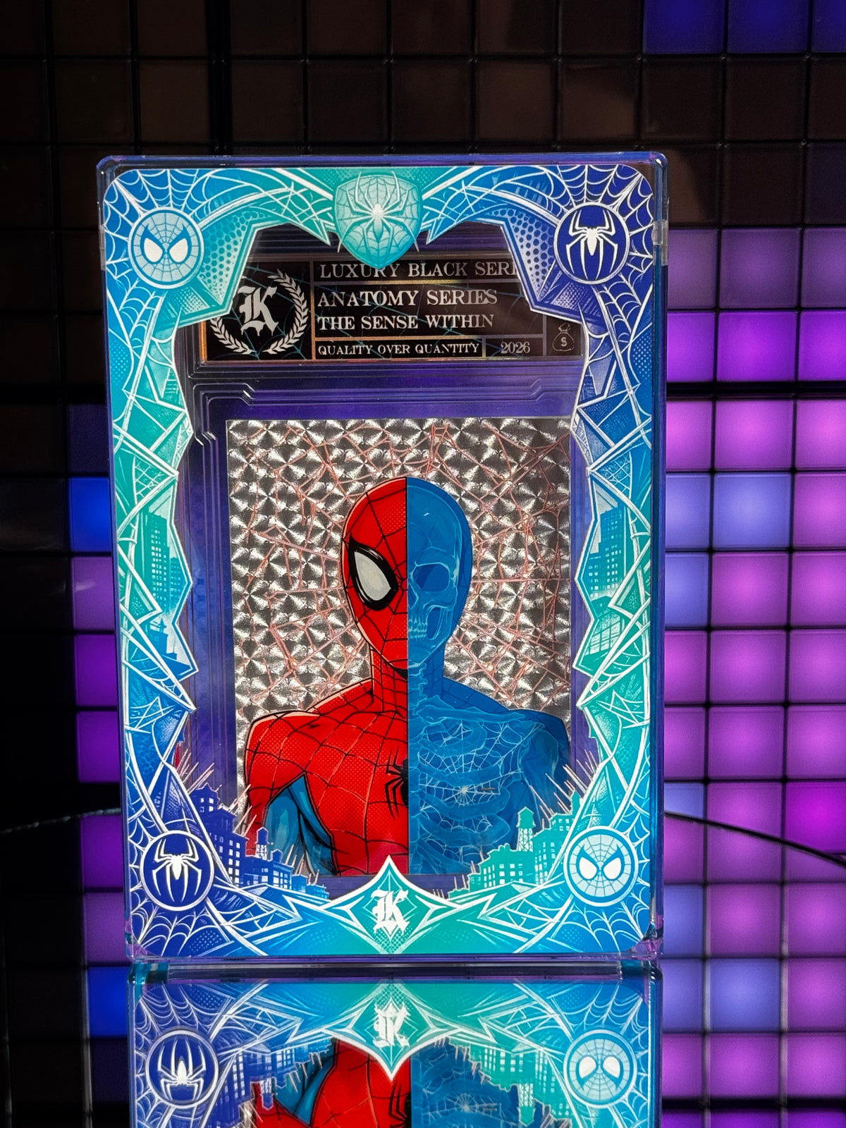 Kickstradomis- 1/1 Anatomy Series, The Sense within. Superfractor Spidey grail drop.