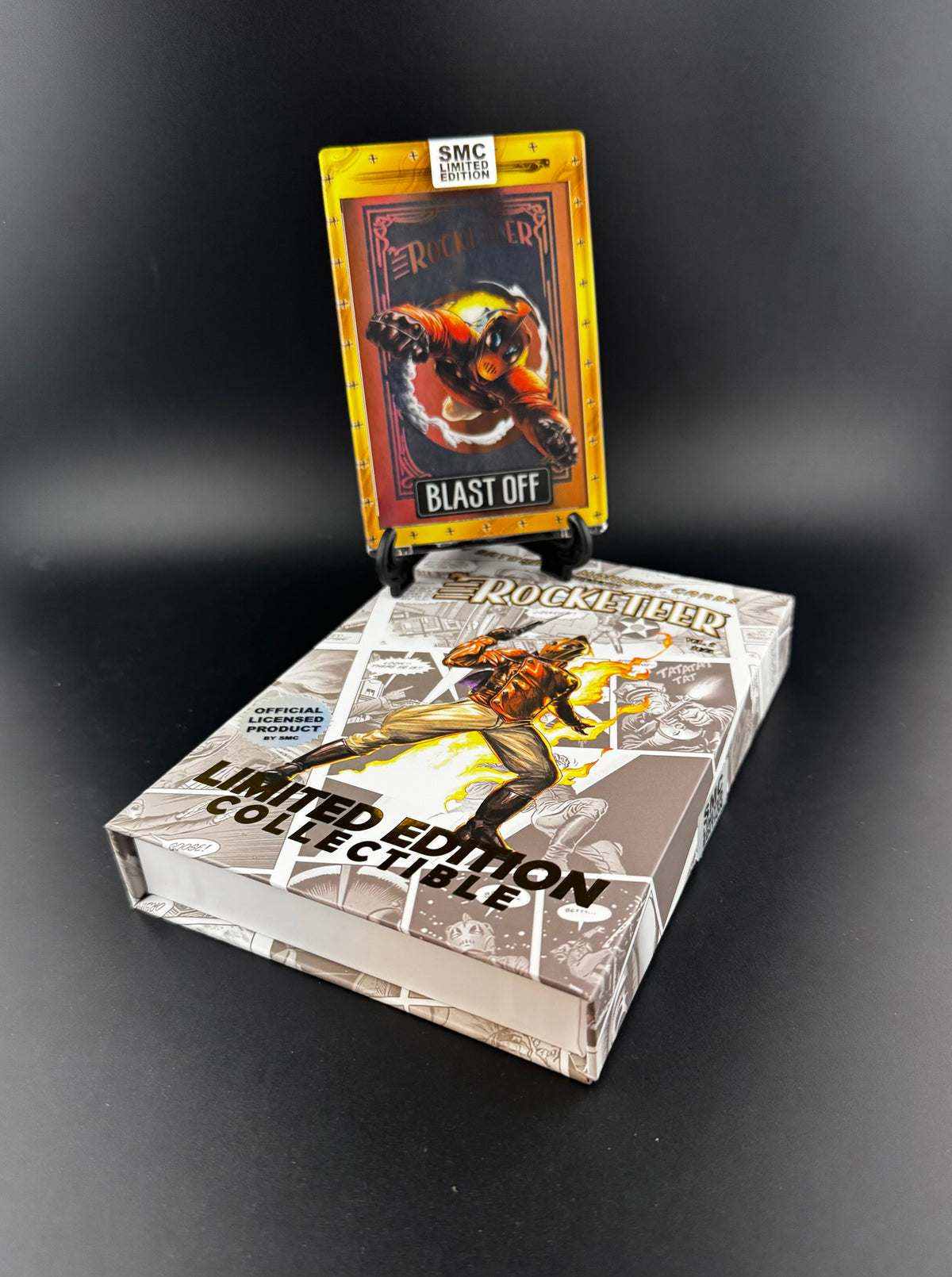 SMC- the Rocketeer, Blast Off, 11/25 bronze. Inscribed box 1/1