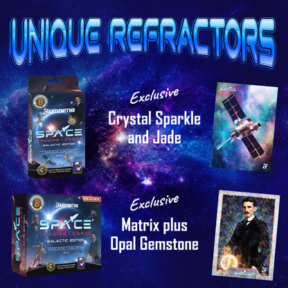 Preorder— Cardsmiths Space Trading Cards Galactic Edition. Master case of mega box’s