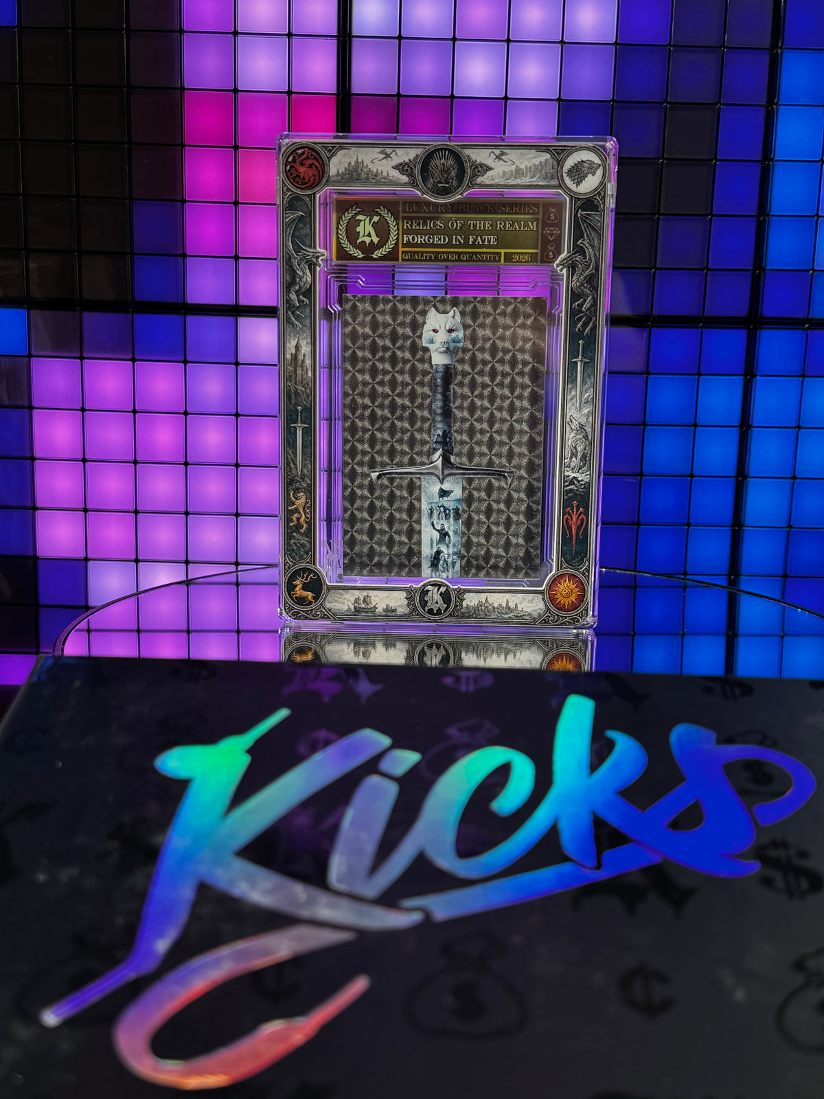 Kickstradomis- 1/1 Relics of the Realm, Forged in Fate, mosaic.