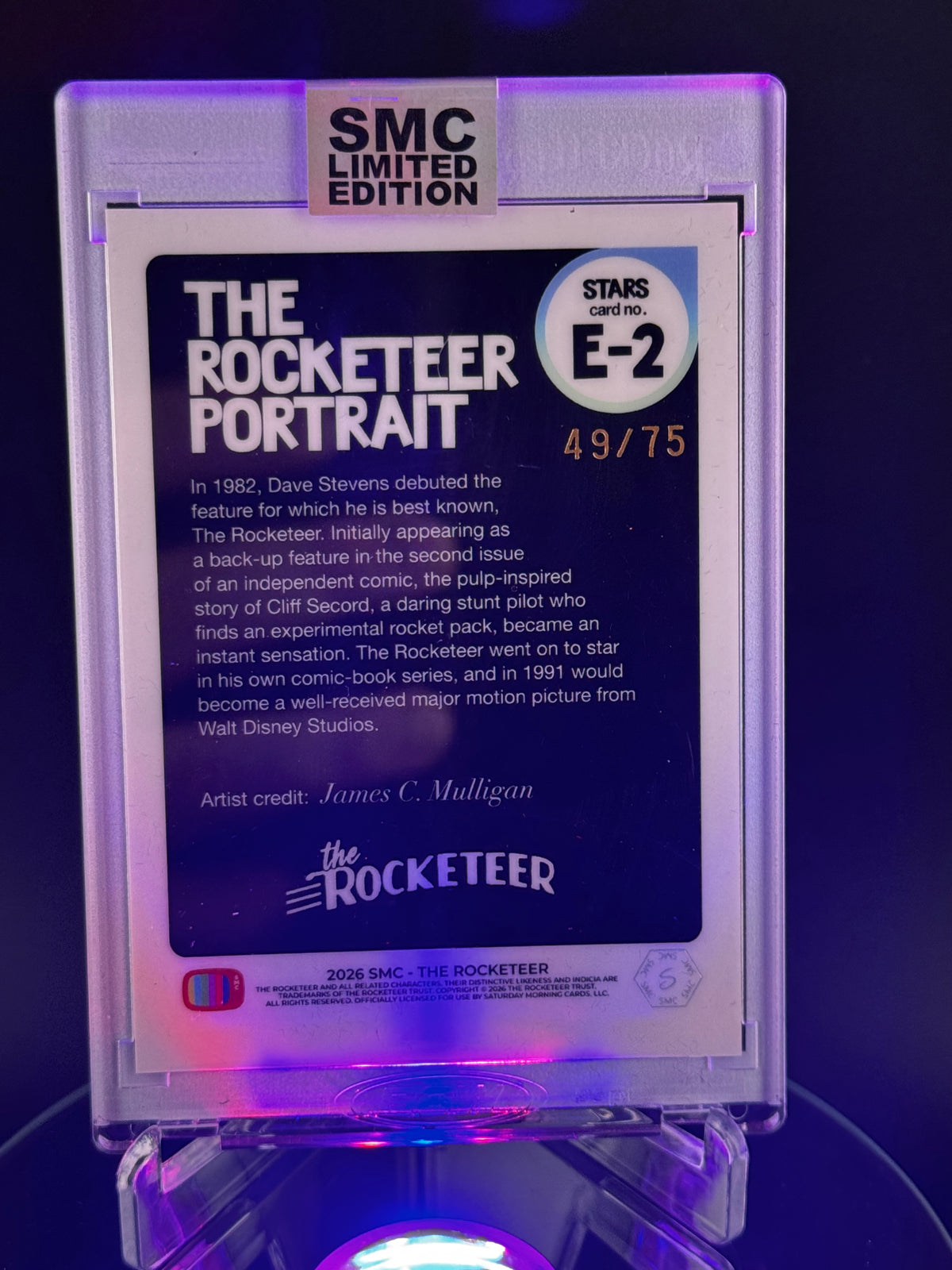 SMC- The Rocketeer 2026 SDCC exclusive. The Rocketeer Portrait 49/75 stars