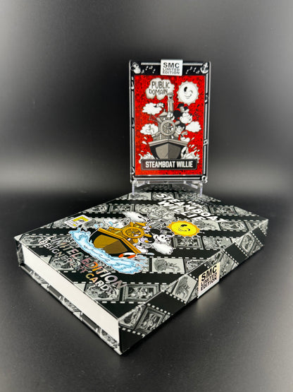 SMC- Steamboat Willie, 2026 SDCC exclusive. Red Stars 23/75. Eric Marshall auto and remark on box