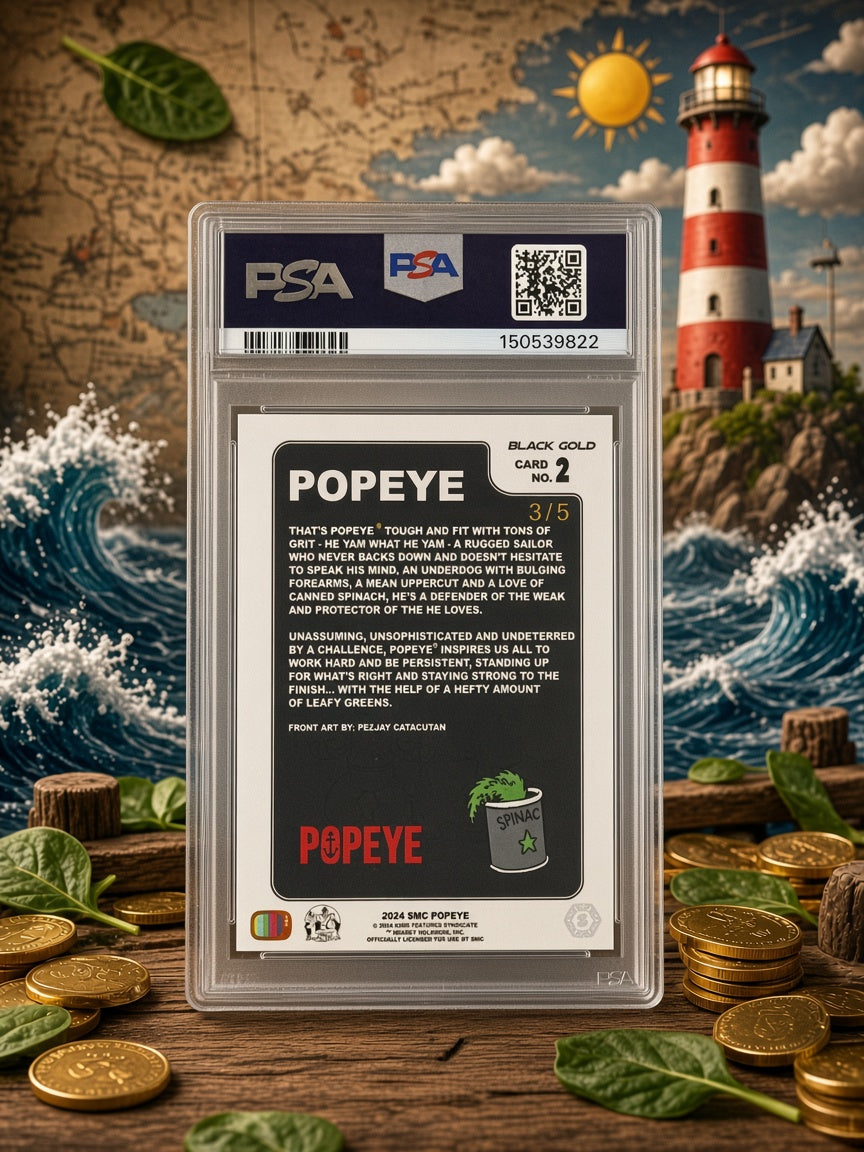 SMC- Popeye vol.1, 3/5 black gold PSA10