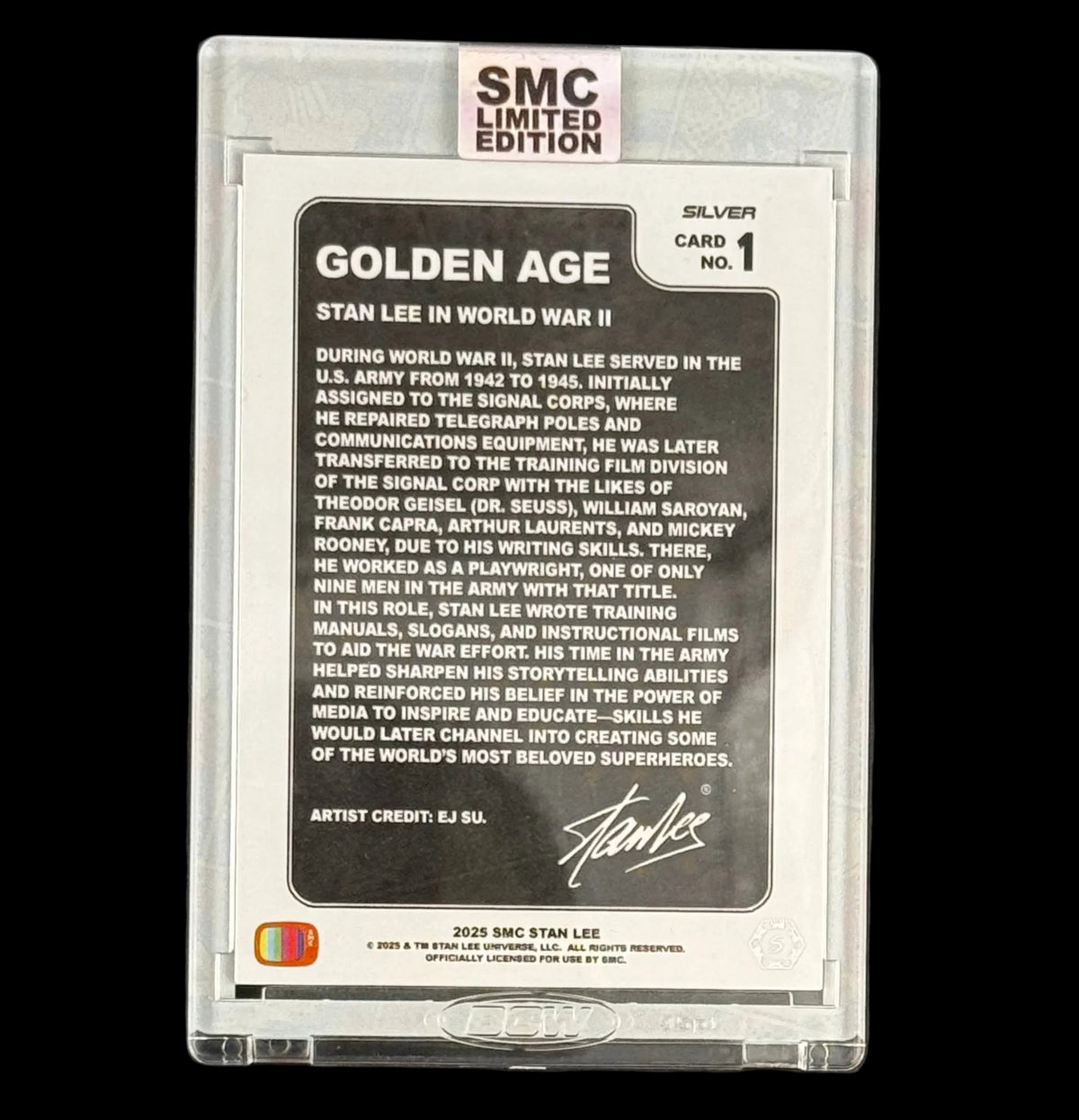 SMS- Stan Lee, Golden Age, silver