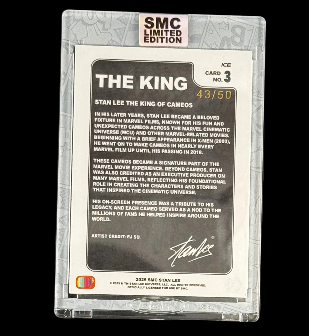 SMC- Stan Lee, The King 43/50 ice