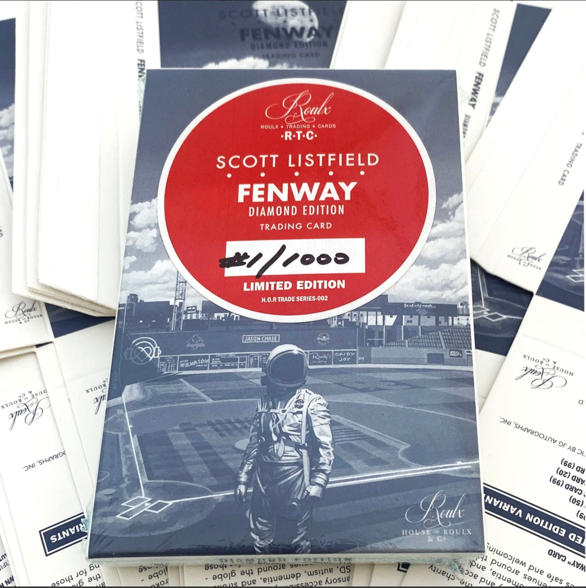 Scott Listfield “Fenway” Diamond Edition trading cards