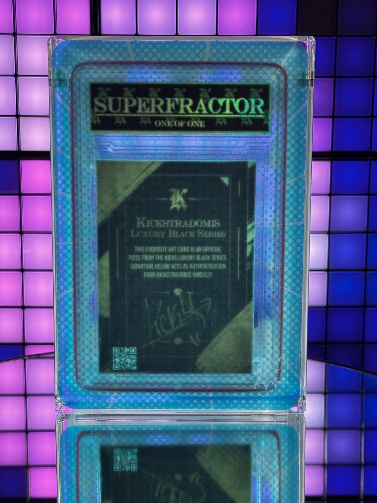 Kickstradomis- 1/1 Anatomy Series, The Sense within. Superfractor Spidey grail drop.