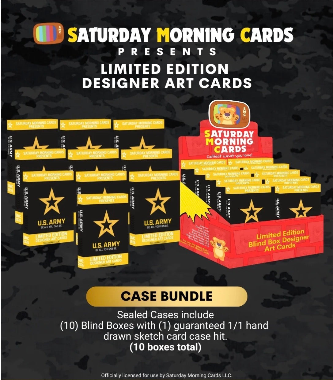 SMC- U.S. Army sealed case, 10 single-card box’s