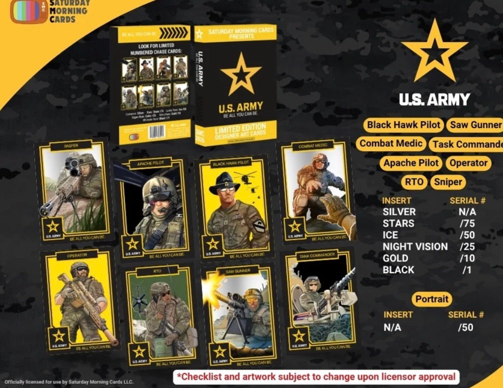 SMC- U.S. Army sealed case, 10 single-card box’s