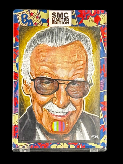 SMC- Stan Lee, 1/1 sketch card. Steven Burch