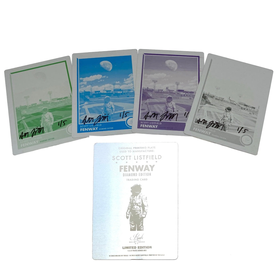 Scott Listfield “Fenway” Diamond Edition trading cards