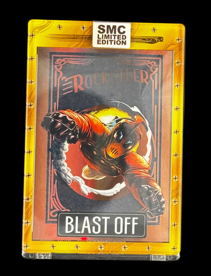 SMC- the Rocketeer, Blast Off, 11/25 bronze. Inscribed box 1/1