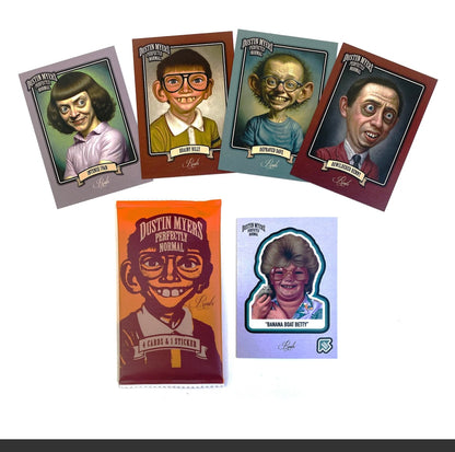 Dustin Myers "Perfectly Normal" Artist Trading Cards box.