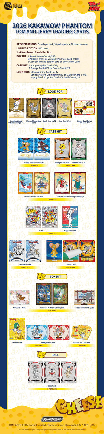 2026 Kakawow Phantom Tom and Jerry Trading cards