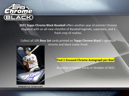 2021 Topps Chrome Black Baseball